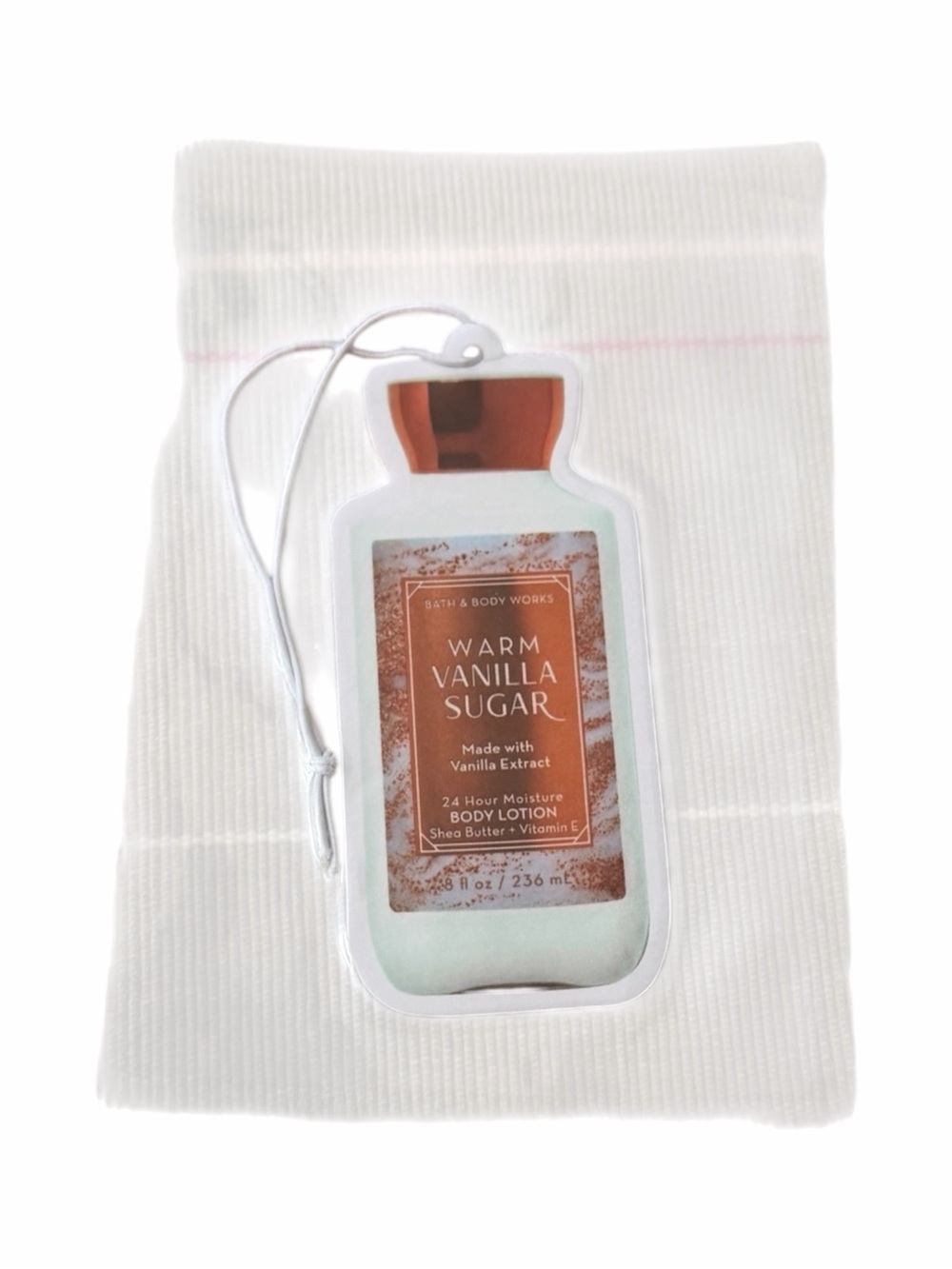 Bath & Body Works Warm Vanilla Sugar Hanging Air Freshener - White & Brown